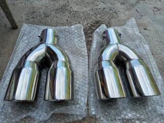 Двойные насадки на глушитель