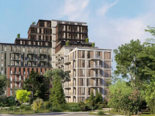 1к студия Пространство на Радостной. Переуступка. Вид во двор.