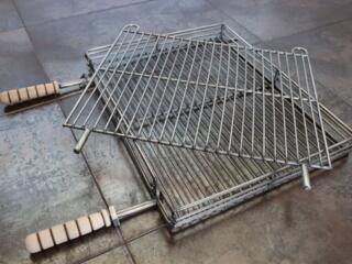 Решетка гриль из нерж на мангал - Grătar din inox pentru mangal