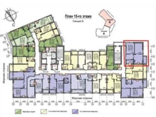 Продам квартиру 60 кв. м., 15/26, новый дом, жк Посейдон.