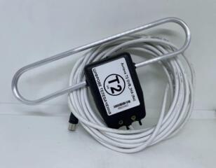 Комнатная ТВ антенна DVB T2 с присоской на стекло (5 м кабеля).