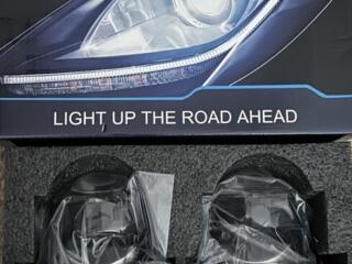 Bi-LED линзы в сборе с чипами! Ближний + дальний. Топовый свет!