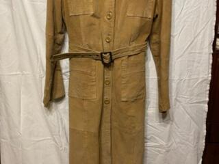 Плащ кожаный