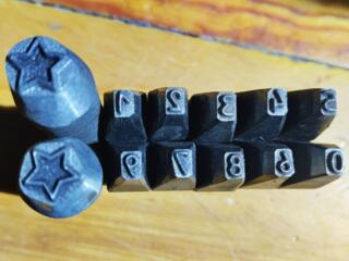 Продам клеймо по металлу цифры N 6 350 руб N 5 300 р