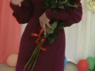 Платье в пол бордового цвета