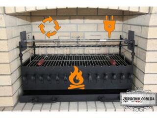 Вертел с ЭлПриводом в камин-Frigare electrică pentru șemineu și grătar