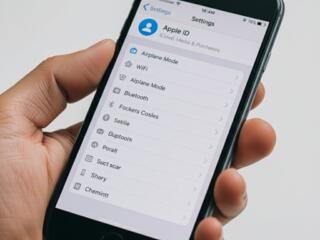 Удаление iCloud при доступе к Меню Настроек