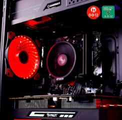 Красный ПК: Ryzen 1600 6*3.6Ghz/GTX 1070ti/16Gb DDR4/SSD 256Gb/HDD 500