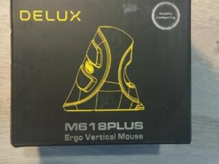 Вертикальная эргономичная игровая мышь Delux M618PLUS