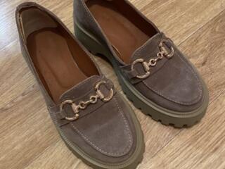 Лоферы натуральная замша