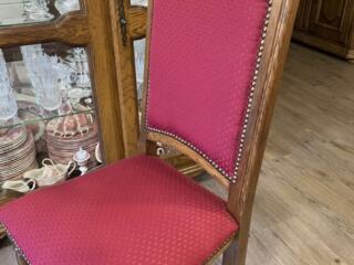 Стулья с резными элементами, дуб.