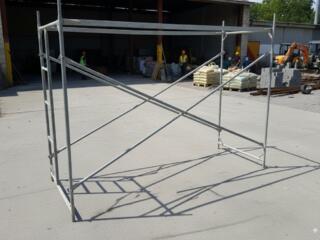 Леса строительные из облегченной нержавеющей стали б/у.