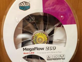 Продам корпусные вентиляторы Cooler Master MegaFlow 200 Red LED
