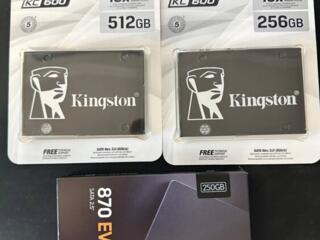 SSD 250GB-512GB, HDD 1TB-8TB