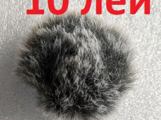 Меховая ветрозащита для микрофона. (Петличка, Lavalier)