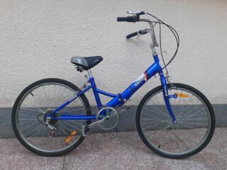 Продам б/у складной велосипед "Салют". Колёса 24". 5 скоростей