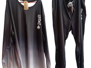 Эластиковый Спортивный костюм батл большого размера и роста