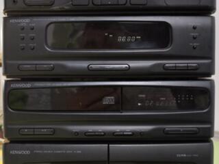 Музыкальный центр Kenwood A-322, усилитель SONY и акустика Вега