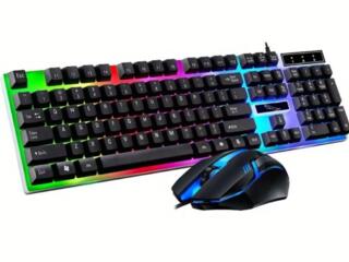 Проводной комплект клавиатуры и мыши с RGB-подсветкой