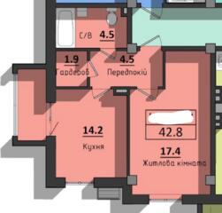 31996.  В продаже однокомнатная квартира в жилом ...
