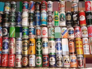 Пустые пивные банки, банки от пива, лимонада, соков и т. д.