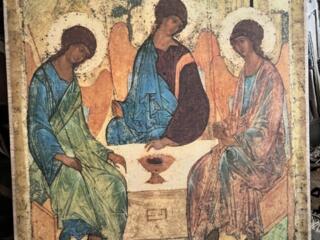 Троица репродукция на дереве