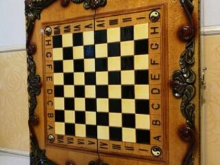 Нарды шахматы резные картина Инь Янь эксклюзив!