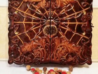 Нарды резные картина Паук в Паутине эксклюзив!