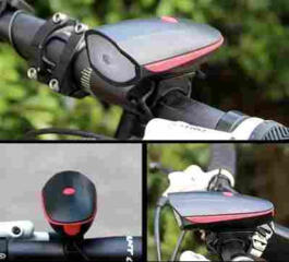 Многофункциональный велосипедный LED фонарь и гудок, оснащенный тремя режимами освещения