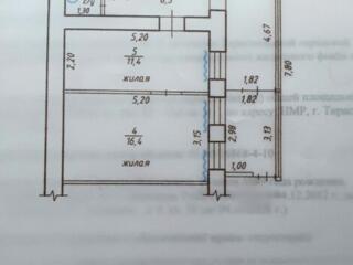 Центр, 2-комн. 52 м. кв., 2/2, автономное отопление.