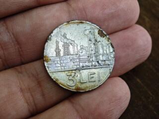 Продам монету Румынии 3 лея 1966 г.