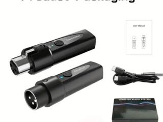 Беспроводной микрофонный передатчик-приемник (блок пит в комплекте)