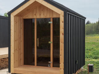 ЭКО-Баня на дровах+технология I-STRONG. Без строительства на участке.