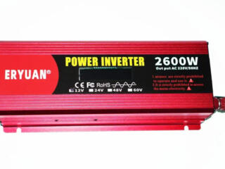 Инвертор 12V 220V чистая синусоида 2600 Вт Eryuan с дисплеем Инвертор