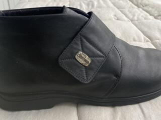 Удобные кожаные ботинки на липучках (Германия) р. 39