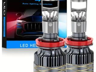 Новые LED лампы H11 с линзой! Ближний свет или противотуманки