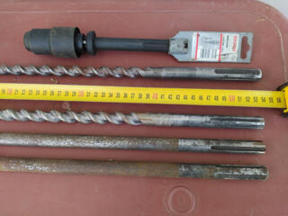 Сверла по камню и бетону б/у, Bosch SDS-Max. Переходник бит SDS-Max