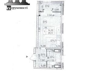продаж 1-к квартира Київ, Голосіївський, 56000 $