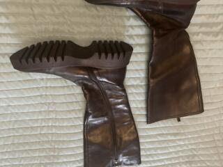 Кожаные сапоги Италия в отличном состоянии