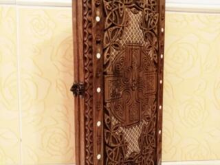 Нарды ореховые резные картина Кельские с Львами эксклюзив!