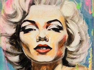 Картины акрилом "Marilyn" и "Elvis" Холст на подрамнике, лак