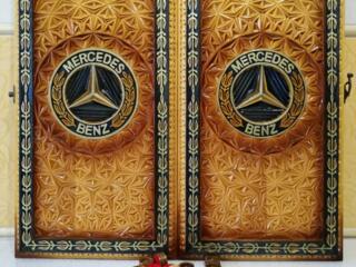 Нарды резные картина Мерседес Бенс эксклюзив!