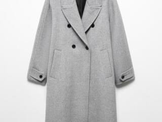 Шерстяное пальто MANGO, XL, оверсайз