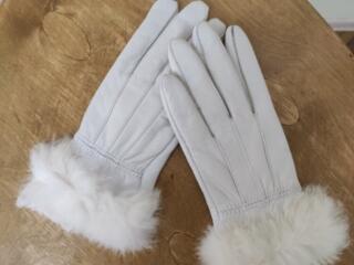 Перчатки кожаные зимние