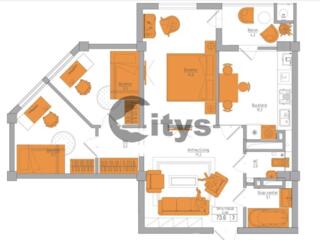 Apartament - 77  m²  , sos Hincesti