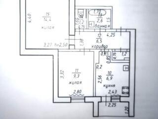 Двухкомнатная квартира 43 м. 2., ул. Мичурина 27/1, 7 эт. /9. 13000$
