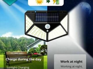 Светильник с солнечной батареей 100 led. 1200 мА