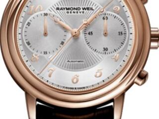 Raymond Weil Maestro Позолоченные Chronograph Watch Часы Ceas RRP2200€