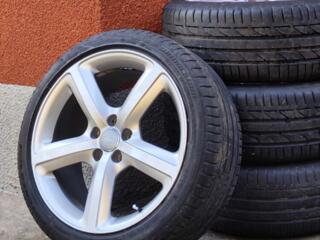 Диски Audi R19 + резина Bridgestone Potenza 001 в отличном состоянии