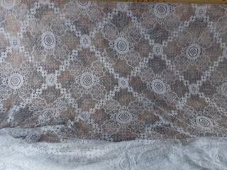 Тюль хлопок б/у и шторы СССР. Карнизы СССР струна новые.